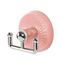 Xwjun Shower Hook Suction Cup Hooks For Shower Home Storage Hooks Suction Hooks Strong Suction Cup Hooks For Shower & Bathroom, Suitable For Mirrors, Glass, Tiles, No Drill ABS Hooks Pink