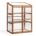 thumbnail image 1 of COSTWAY Cold Frame Greenhouse Portable Wooden Raised Planter Bed Protection 30'' x22''x43'', 1 of 10