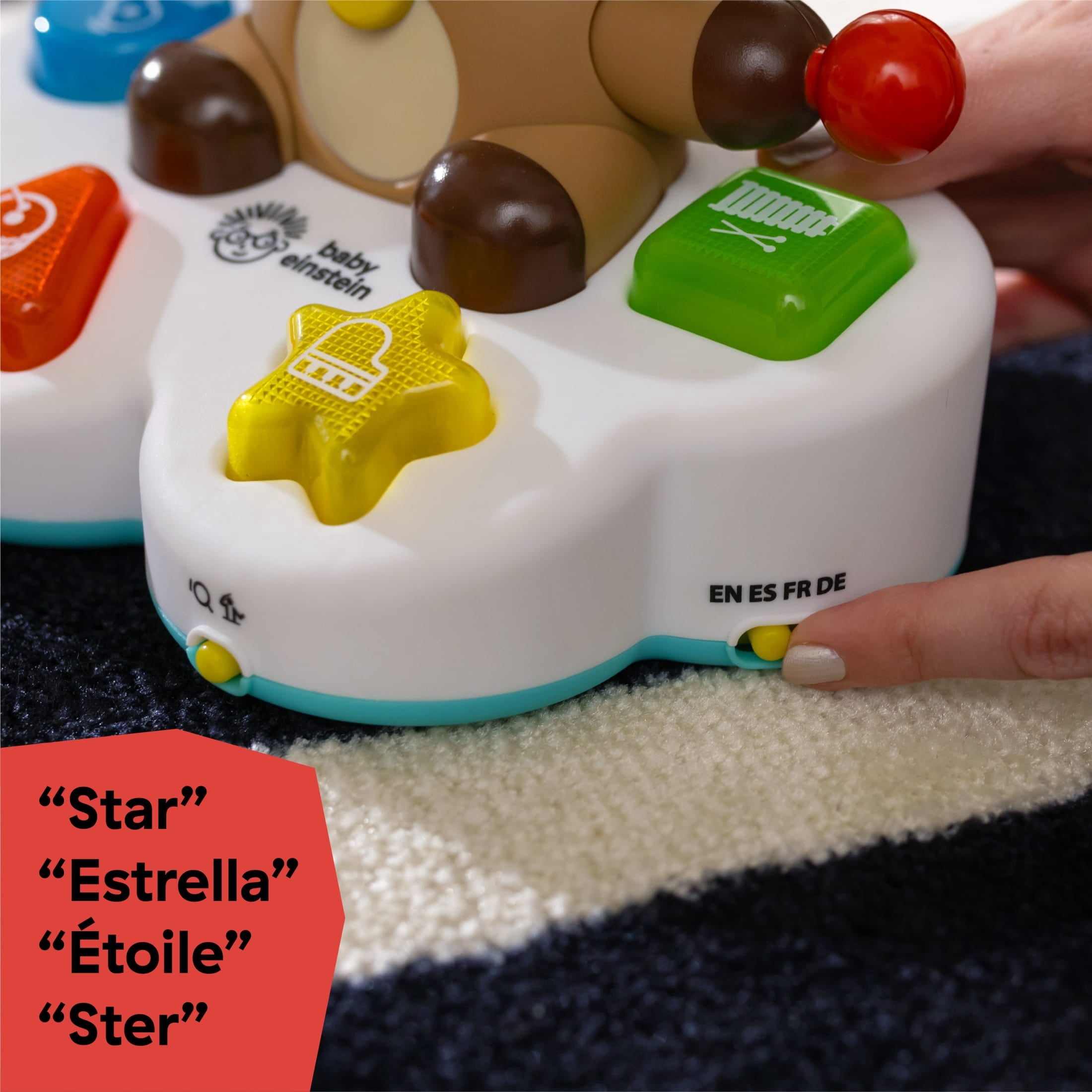 Baby Einstein Drum & Learn Dean Musical Learning Toy, Ages 6+ Months