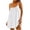 White, variant on Taqqpue Women's Casual Sundress Summer Beach Dress Solid Color T-Shirts Dress Scoop Neck Spaghetti Strap Loose Tank Dresses for Women