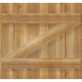 thumbnail image 5 of 26 7/8"W X 25"H Timbercraft Five 5 3/8" Boards Joined Board-N-Batten Shutters W/Z-Bar, Rough Sawn Western Red Cedar (Per Pair), 5 of 13