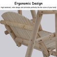 thumbnail image 6 of YRLLENSDAN Wooden Swing Chair, 67 inch A-Frame Free Standing Porch Swings, Outdoor Log Porch Swing Wooden frame Garden Swing Patio Beach Swing Set Patio Chairs, 6 of 7