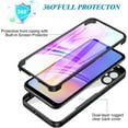 thumbnail image 2 of Case for Galaxy A04,Slim Full-Body Rugged Stylish Protective Clear Colorful Back Hybrid 3-in-1 Case with Built-in Screen Protector Phone Case for Samsung Galaxy A04 4G (Black), 2 of 10