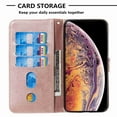 thumbnail image 4 of Dteck Case For Apple iPhone X / XS Zipper Wallet Money Pocket[Credit Card Holder Slot] Protective [Magnetic Closure] PU Leather Wallet Cover, rosegold, 4 of 4