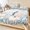 Gray, variant on King Size Fitted Sheet Set - Coastal Pumpkins Fall 3 Piece Bedding Sets 16" Deep Pocket Fitted Sheet with 2 Pillowcases, Thanksgiving Weeping Wooden Brushed Microfiber Hotel Luxury Bed Sheets
