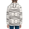 thumbnail image 6 of Pofeuu Anchors and Ropes Print Teenage Zipper Hoodie Sweatshirts Hooded Casual Jackets With Pocket For Boys Girls-Medium, 6 of 6