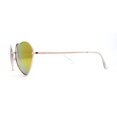 thumbnail image 3 of Iconic Color Mirror Heart Shape Metal Rim Peacenik Love Sunglasses Gold Orange Mirror, 3 of 4