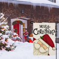 thumbnail image 4 of Merry Christmas Garden Flag, Double Sided Vertical Christmas Flags Small Mini Rustic Xmas Winter Farmhouse Lawn Yard Outside Outdoor Decorative Flag Decor 12.5 x 18 Inch DF004, 4 of 5