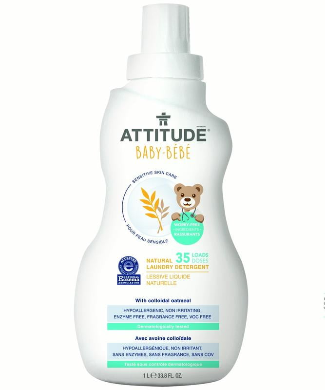 Attitude Baby Sensitive Skin Care Laundry Detergent Fragrance Free 35 Loads Walmart Com
