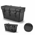 thumbnail image 1 of Dual-Side Electric Bike Rear Rack Cargo Bag with Buckle Fixation - 46L Total Capacity Hard Shell Bicycle Pannier for Delivery/Commuting, Reflective Design, Internal Compartments, Detachable PE Board,, 1 of 6