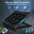 thumbnail image 5 of LIENS Laptop Cooling Pad Adjustable Height 6 Fan(2.36inches) 2 USB ports suitable for 12"-16" laptop, 5 of 6