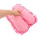 thumbnail image 5 of EeaseMX Pantuflas de rayas peludas para limpiar el suelo, con suela desmontable, talla M 38-41 (rosa), 5 of 7