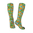 thumbnail image 4 of Vsdgher Pineapple Print Thigh High Socks Extra Long Stretchy Sock Women Over Knee High Opaque Stocking Daily Wear, 4 of 8