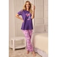 thumbnail image 5 of Dreams & Co. Plus Size Graphic Tee PJ Set, 5 of 6