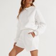 thumbnail image 4 of FOCUSNORM Femmes Shorts de Couleur Unie, Adultes Pantalons de Poche Occasionnels, 4 of 6