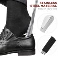 thumbnail image 4 of Retractable Stainless Steel Shoehorn Metal Shoe Horns Extra Long Shoehorn with Adjustable Handle for Boots and Shoes, 4 of 4