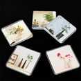 thumbnail image 6 of 6 pc Personalized Clear Acrylic Coasters Home & Business Use Wedding and Party Favors 10x10x0.65cm, 6 of 9