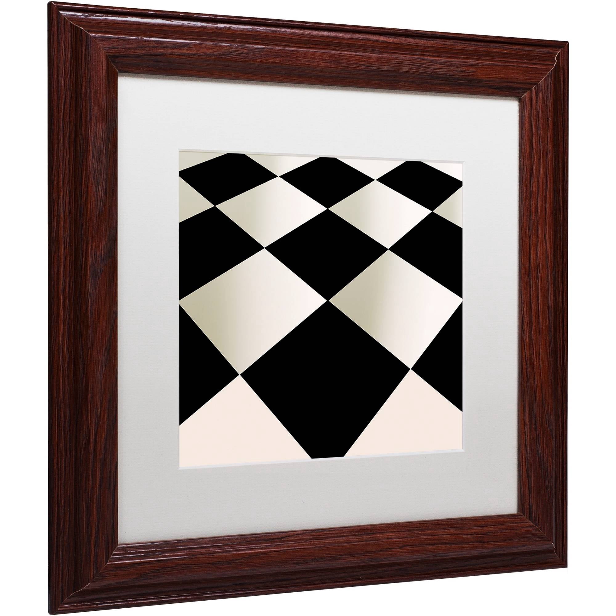 Trademark Fine Art "Fifties Patterns V" Canvas Art by Color Bakery White Matte, Wood Frame
