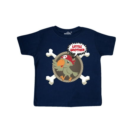 

Inktastic Little Brother Pirate Gift Toddler Boy Girl T-Shirt
