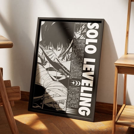 POSTER Solo Leveling Art - Poster Sung Jin-Woo Print - Manhwa Art Print - Anime Art Print - Anime Gift - Solo Leveling - Manga Art - -UNFRAMED