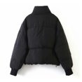 thumbnail image 2 of sweethay Chaqueta de invierno para mujer, elegante, para interior y exterior, con cremallera, abrigo cálido para mujer, accesorio de ropa, chaquetas Abrigos y chamarras Negro METRO sweethay AP013570-03, 2 of 5