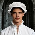 thumbnail image 2 of OJSFQUFP Medieval Men's Hat Soft To The Simple and Versatile Solid Color, 2 of 5
