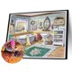 thumbnail image 2 of Diamond Drill Shower Room 5D DIY Kits de pintura Full Round Wall Decor Art Crafts Hugtrwg Para estrenar, 2 of 9
