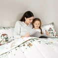 thumbnail image 5 of Castle Fairy Xmas Snowman 3-Piece Full Size Comforter Sets for Kids Children Boys Girls,Happy New Year Bedding Comforter Set,Festival Theme Lightweight Bedding Sets,Ultra Soft Home Decor, 5 of 8