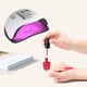 thumbnail image 1 of Pisexur Belleza Maquillaje Lámpara de uñas, secador de uñas rápido con 4 temporizadores, pantalla LCD, lámpara LED para uñas de gel con asa portátil, lámpara de secado rápipara mujeres y hombres, 1 of 7