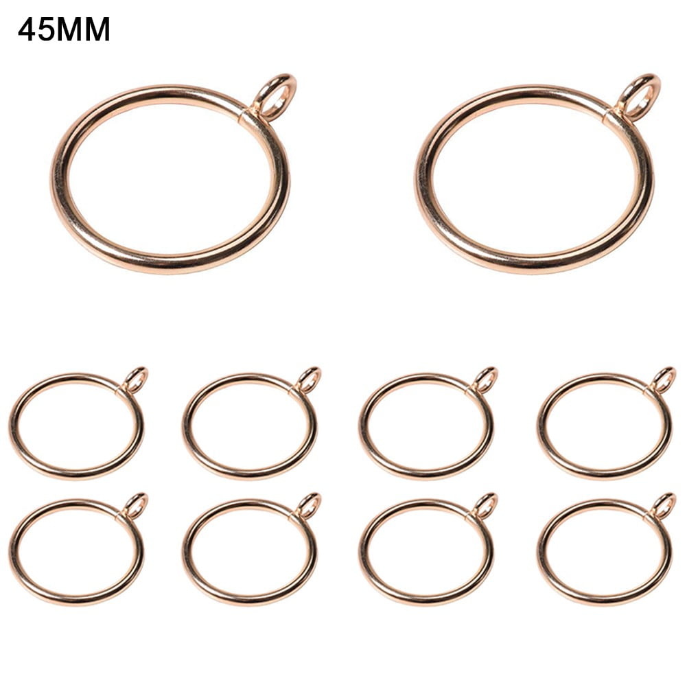 Metal Curtain Ring Hanging Hooks for Curtains Rods Pole Voile Heavy Duty Rings. 