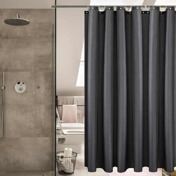 Dark Gray Shower Curtain 71x71 Inch, Dark Gray Shower Curtain