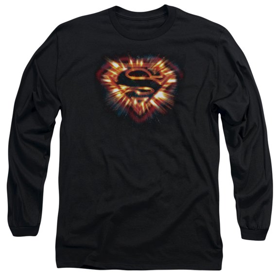 Superman - Space Burst Shield - Long Sleeve Shirt - Large