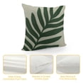 thumbnail image 4 of COMIO  Decorative Pillowcases Green Tropical Leaf  Throw Pillow Covers Farmhouse Pillow Cushion Cases Home Decor Square Floral Pillow Case, 4 of 5