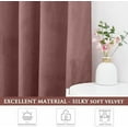 thumbnail image 5 of Soft Wild Rose Velvet Curtains Elegant Decor for Girls Bedroom, Solid Light Dimming Panels W42x L84 inches for Nursery Thick Drapes Energy Saving for Party Backdrops, Set of 2, 5 of 7