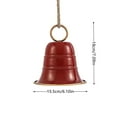 thumbnail image 2 of Vintage Hanging Bell for Christmas - Brass & Metal Decorative Bells for Door Knob, Tree, Wreath, Garden and Window, Rustic Holiday Ornament, 2 of 5