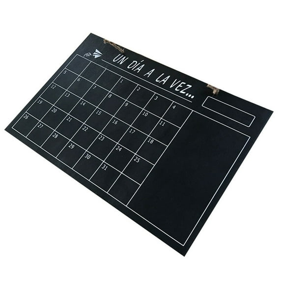 Phenofice 1Pcs Black Rectangular Chalkboard for Wall Decor and Monthly Plan Board 39.5x36.5x0.25in