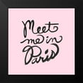 thumbnail image 2 of Dos Santos, Bella 12x12 Black Modern Framed Museum Art Print Titled - Meet Me In Paris, 2 of 5