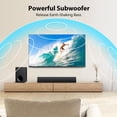 thumbnail image 4 of Barra de sonido vibeadio 110 W con subwoofer de 15 cm (5,9") y Bluetooth 5.4, 4 of 8
