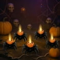thumbnail image 5 of JoyMoreHome 12 PCS LED Halloween Flameless Candle Light, Battery Operated Spider Lights, for Halloween Party Table Centerpiece Decoration, 5 of 6
