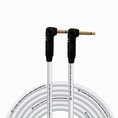 Coluber Cable Right Angle 1/4" TRS - Right Angle 1/4" TS Pro 3-Pin Connector