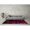 thumbnail image 3 of Ahgly Company Indoor Rectangle Patchwork Pink Transitional Area Rugs, 2' x 4', 3 of 4