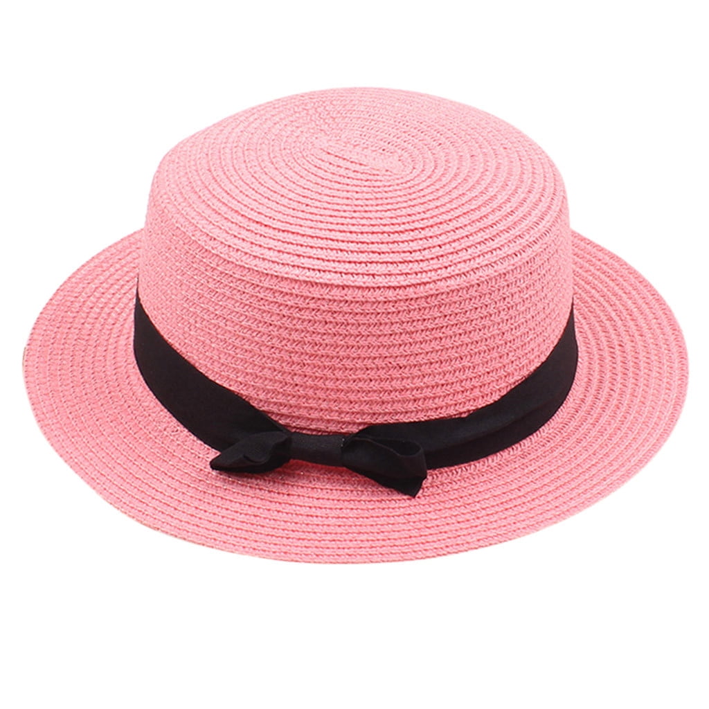 BECLOTH Womens Straw Hat Short Brim Panama Fedora Beach Sun Hat for ...