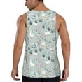 thumbnail image 3 of Xecao Goose and Doodle Flowers Men's Tank Top Workout Quick Dry Sleeveless Gym Jogging Muscle Shirts Summer Swim Beach Tops, 3 of 9
