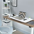 thumbnail image 4 of VIVO White Ultra Slim 32" Desktop Converter, Sit Stand Tabletop Monitor Riser, 4 of 8