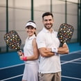 thumbnail image 5 of Pickleball Paddles Set,Pioneer Flower Floral Print Pattern Fiberglass Surface Pickleball Racket Set with 2 Indoor Outdoor Pickleball Balls and Pickleball Bag,Pickle-ball Equipment, 5 of 5