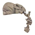 thumbnail image 3 of Figuras de elefantes BLESIY resina decoración del hogar 10,5 cm 7,5 cm, 3 of 8