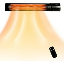 Wall Mounted Heater, 750W/1500W Electric Patio Heater with Remote Control, Hanging Heater w/Waterproof IP65, Infrared Heater for Garage, Outdoor or Indoor Use