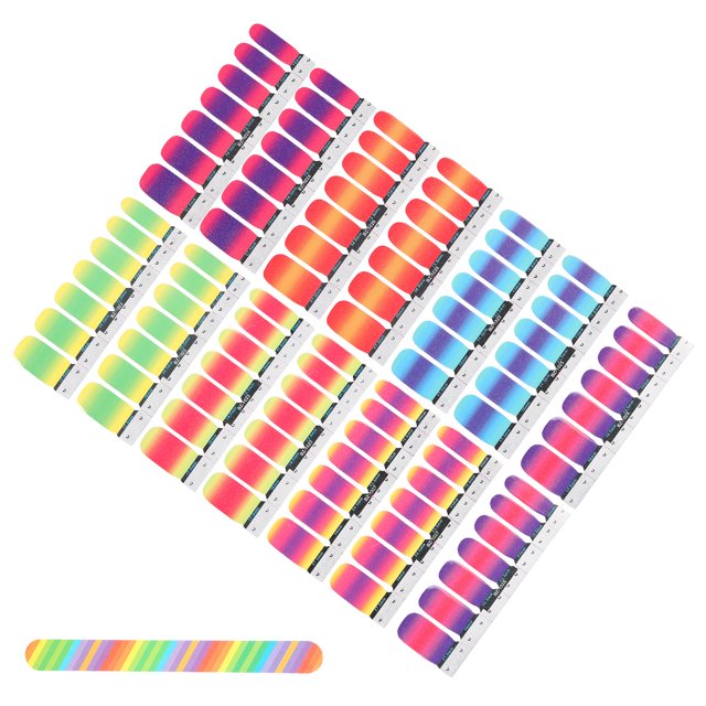 Classic Pattern Nail Sticker, Répondre à la Demande Coller Directement Autocollant d'Art de l'Ongle, Salon de Coiffure pour la Maison