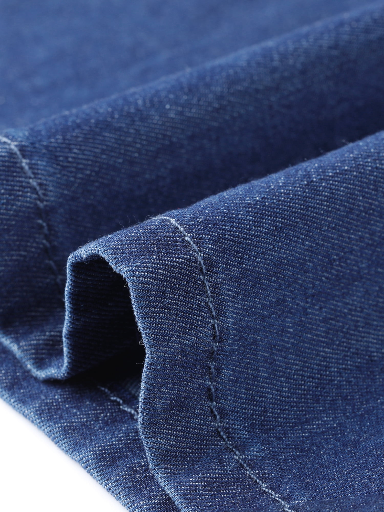 DARING DIVA Women's Plus Chambray Baggy Fit Jeans Denim Pants with Pockets 2X Dark Blue