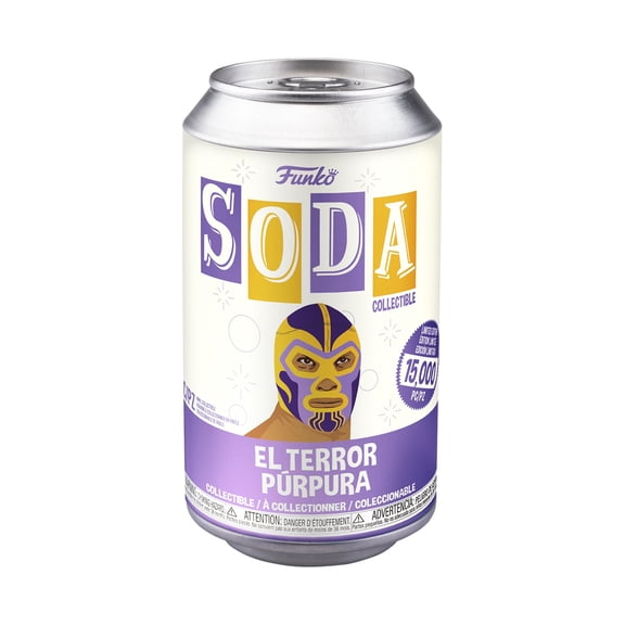 Funko POP! Soda Marvel El Terror Purpura Luchadores Thanos 4.25" Vinyl Figure in a Can